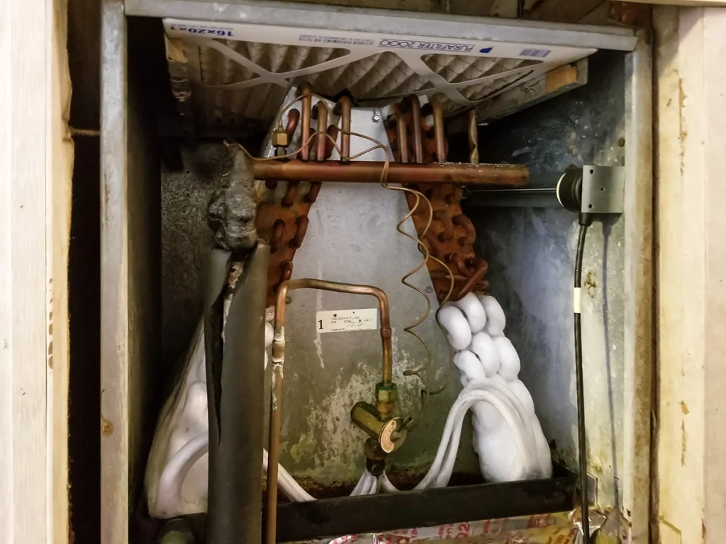ac unit coils freezing